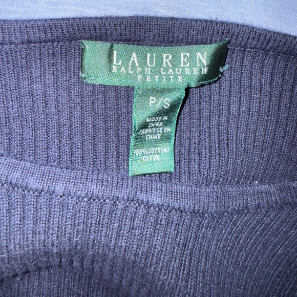 Lauren by Ralph Lauren Navy Blue Sweater - Picture 3 of 4